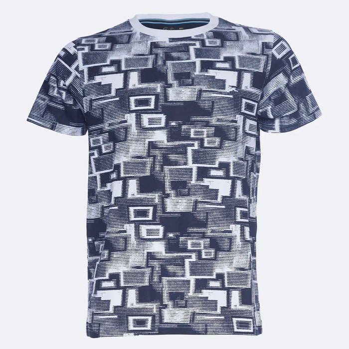 A.Tiziano ’Abram’ Graphic Print Crew Shirt Men’s T-Shirts 641187081385 Free Shipping Worldwide
