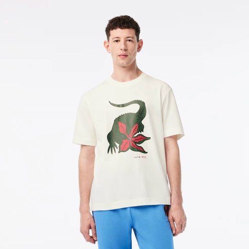 Lacoste Men’s x Netflix Organic Cotton T-Shirt T-Shirts 195750090101 Free Shipping Worldwide
