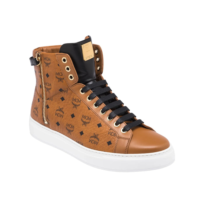 MCM Mens Classic High-Top Sneakers in Visetos Shoes 46985264 Free Shipping Worldwide