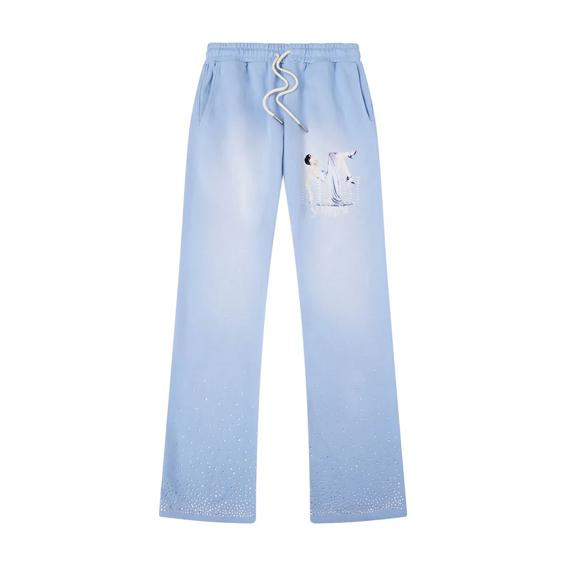 ALMOST SOMEDAY AS-H25-058 HIGH CLASS FLARE BOTTOMS SWEATPANTS MEN