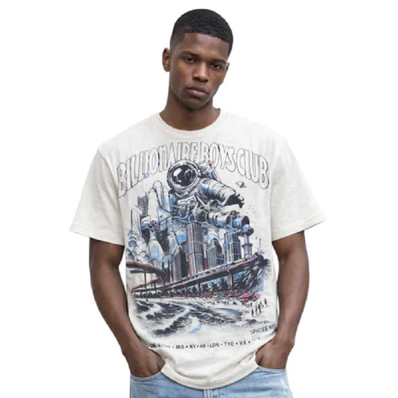 BILLIONAIRE BOYS CLUB 861-2317 BB SPACE EXPO SS KNIT TEE