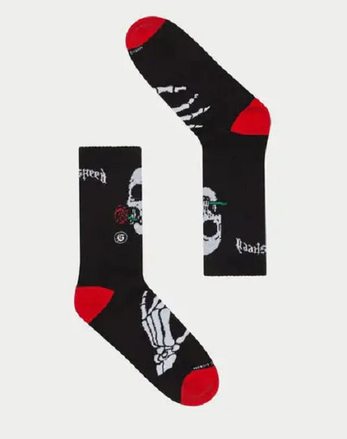 GODSPEED SKULL-ROSES-SOCKS  UNISEX