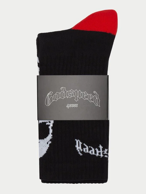 GODSPEED SKULL-ROSES-SOCKS  UNISEX
