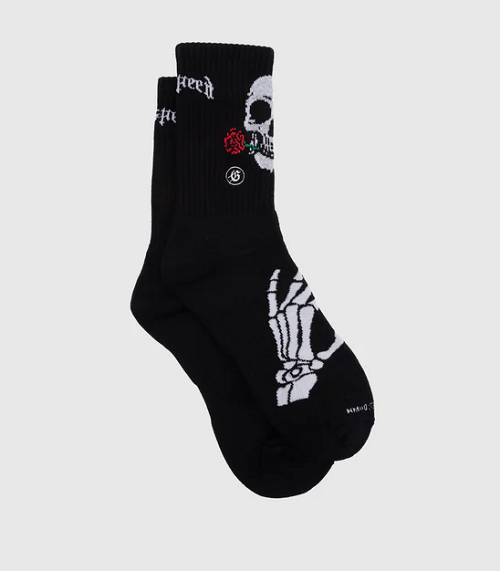 GODSPEED SKULL-ROSES-SOCKS  UNISEX