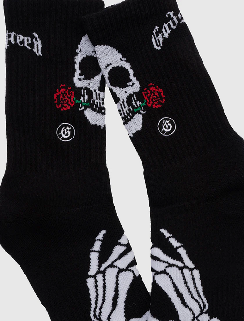GODSPEED SKULL-ROSES-SOCKS  UNISEX