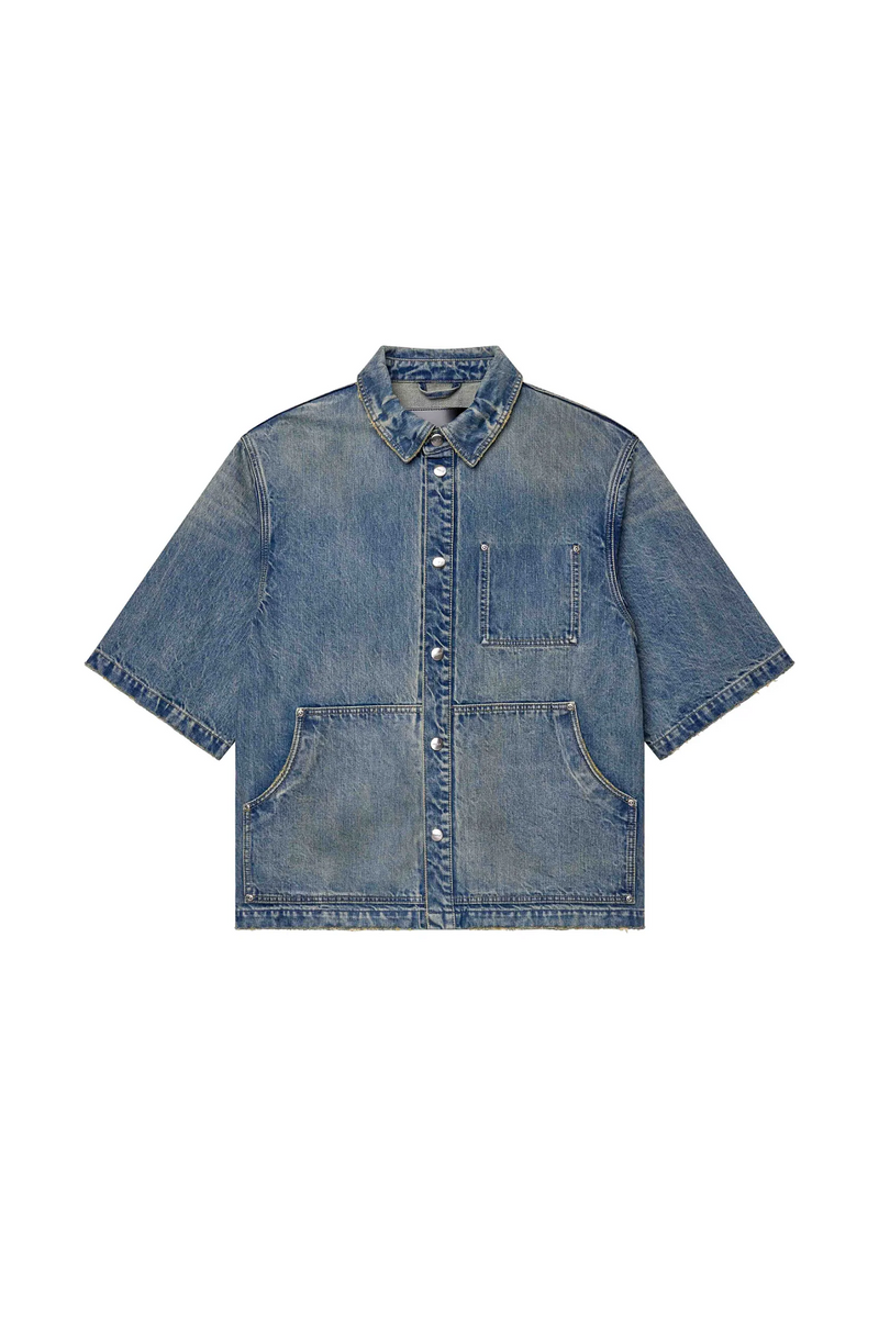 PURPLE BRAND M0024-WOSB226 WORKWEAR SS SHIRT