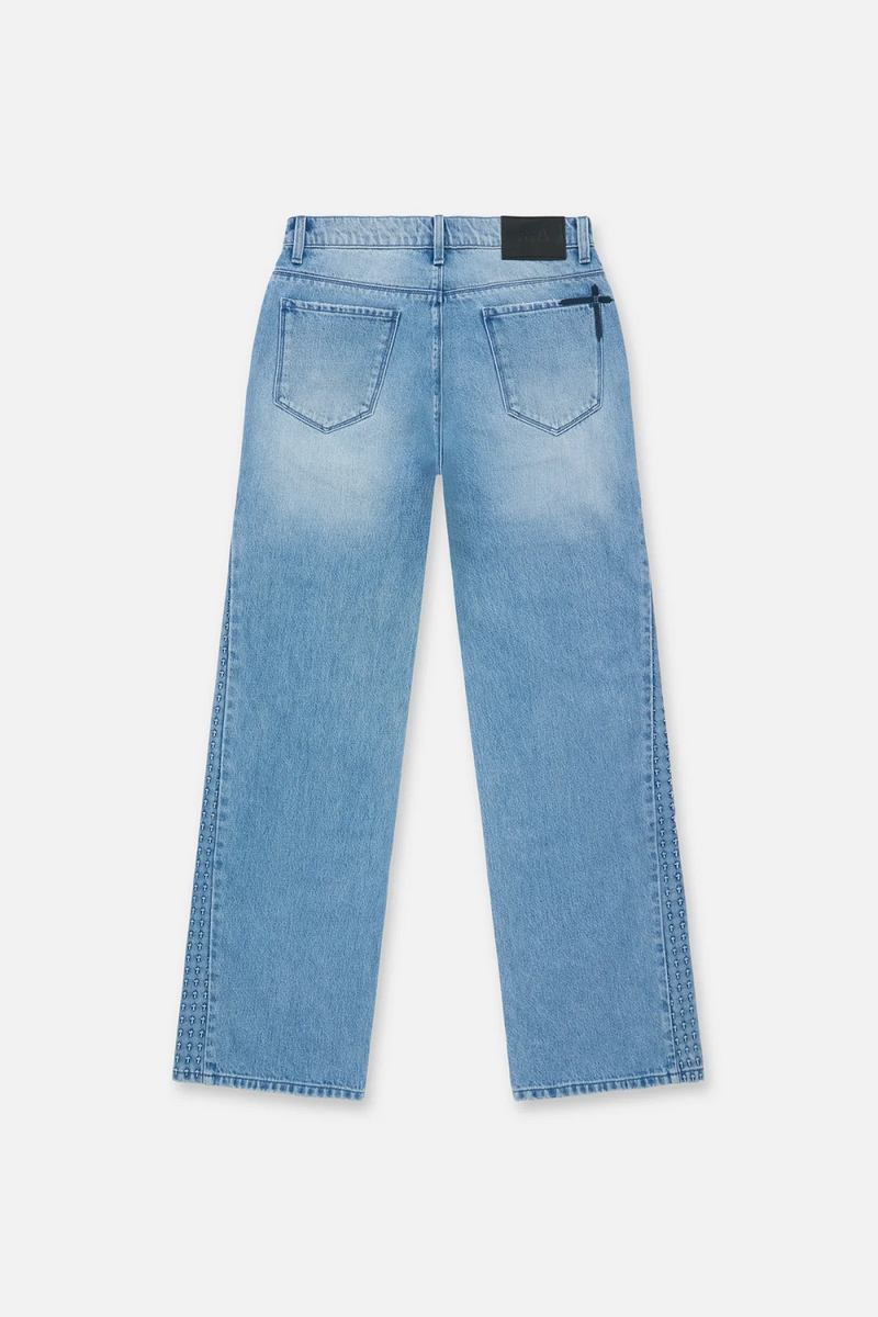 RTA BRAND MEXOD1249-J2118GBDCS ZED STRAIGHT LEG JEAN W/SIDE PANEL JEANS