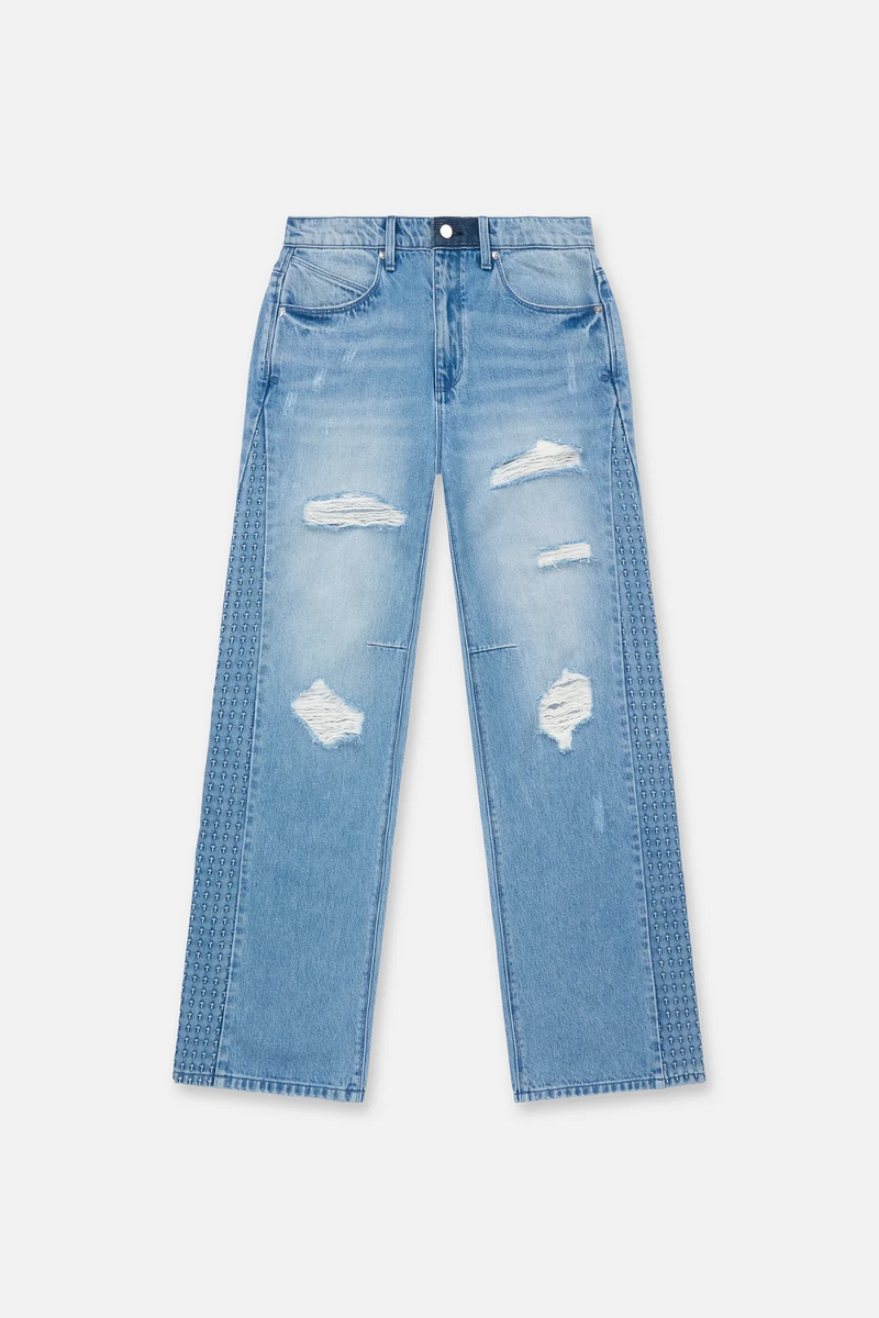 RTA BRAND MEXOD1249-J2118GBDCS ZED STRAIGHT LEG JEAN W/SIDE PANEL JEANS