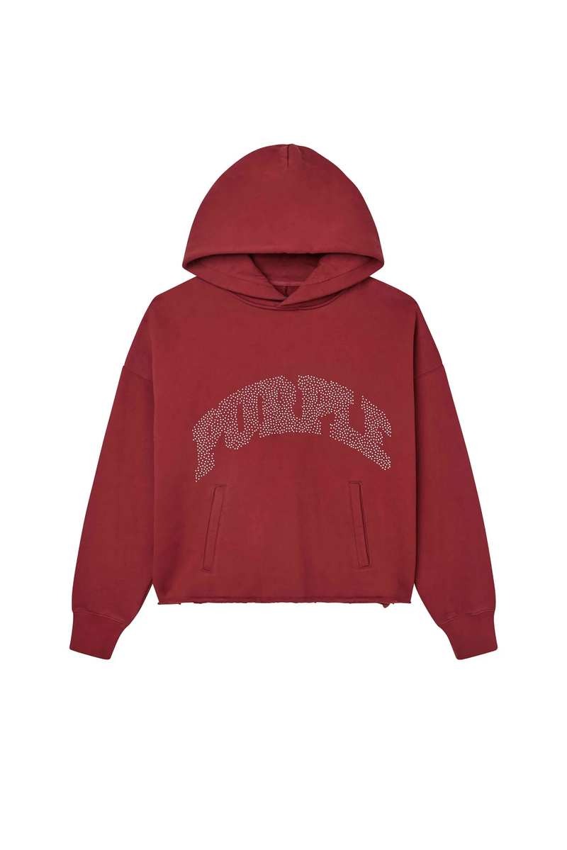 PURPLE BRAND M4104-HSHF126 STUDDED SLAB HOODIE