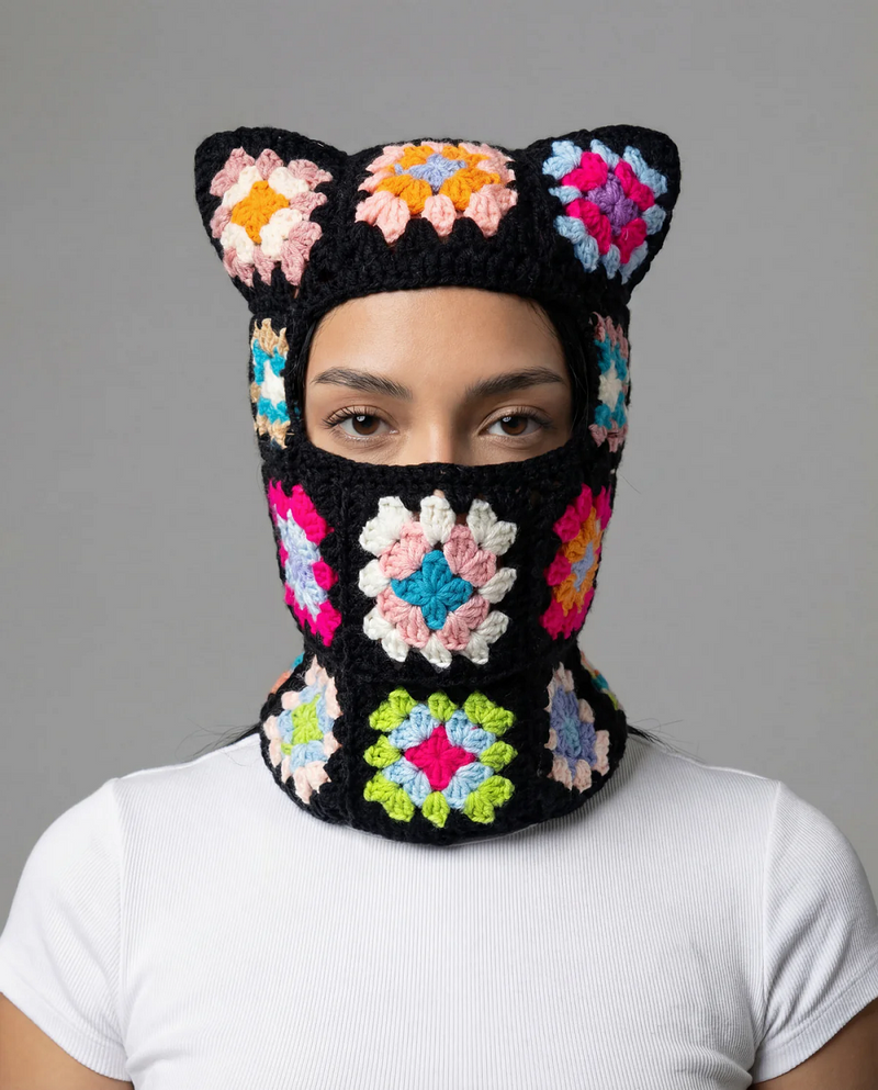 ARKYVE BONANZA CROCHET CAT MASK