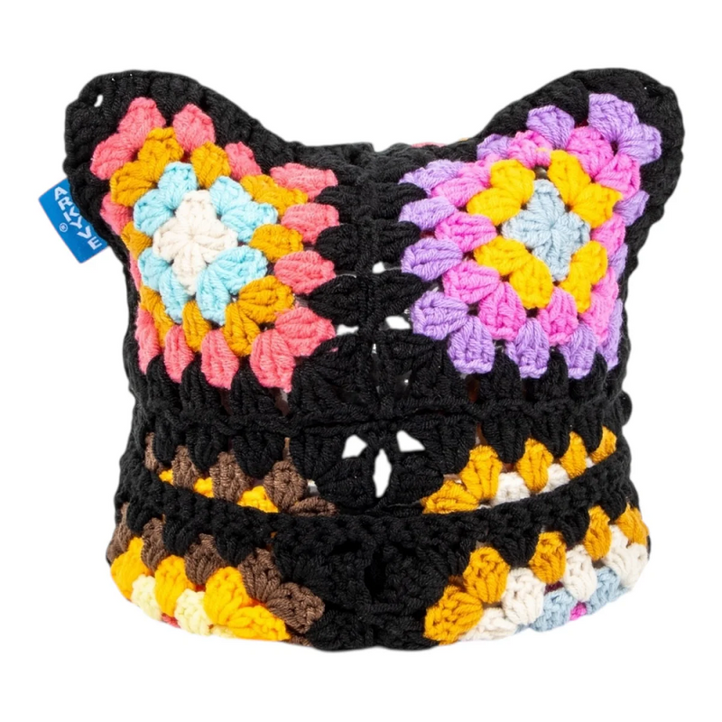 ARKYVE BONANZA CROCHET CAT HAT