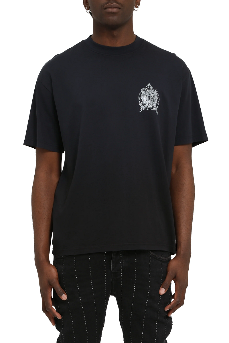 PURPLE BRAND M1098-MJSB126 MERC JERSEY SS OVERSIZED TEE MEN