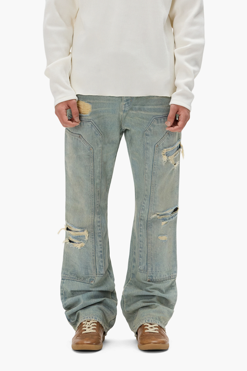 PURPLE BRAND P026-BTDM226 BOOTCUT DOUBLE CARPENTER JEANS