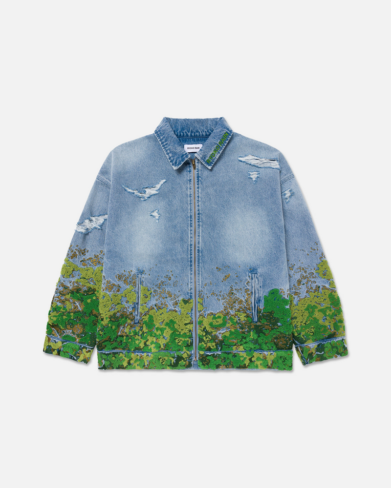 RYOKA RAIN JAC-BLU-08-MDE MOSS DENIM WORK JACKET