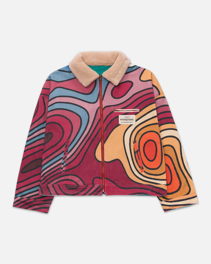 RYOKA RAIN JAC-MIX-08-70S REVERSIBLE 70s WORK JACKET