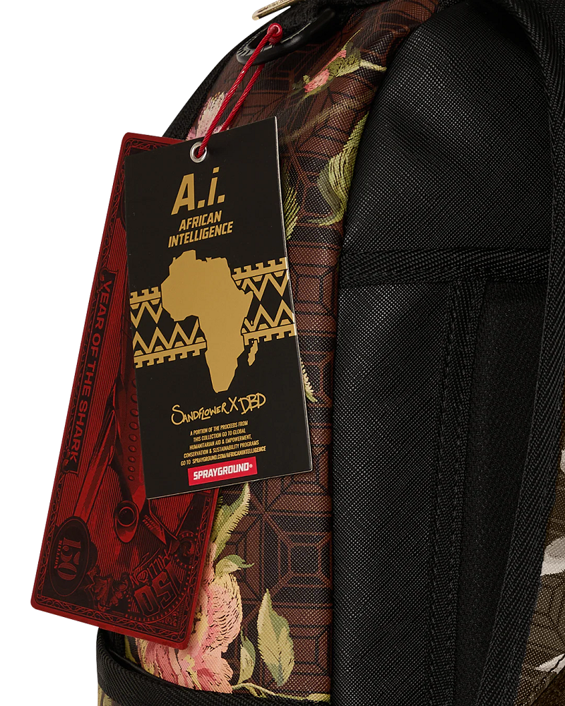 SPRAYGROUND B8529 AI African Intelligence DREAMERS GARDEN BACKPACK S26