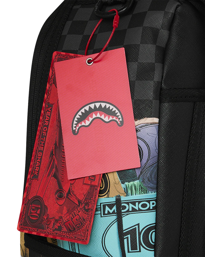 SPRAYGROUND B8782 MONPOLY MONEY STACK UP BACKPACK S26