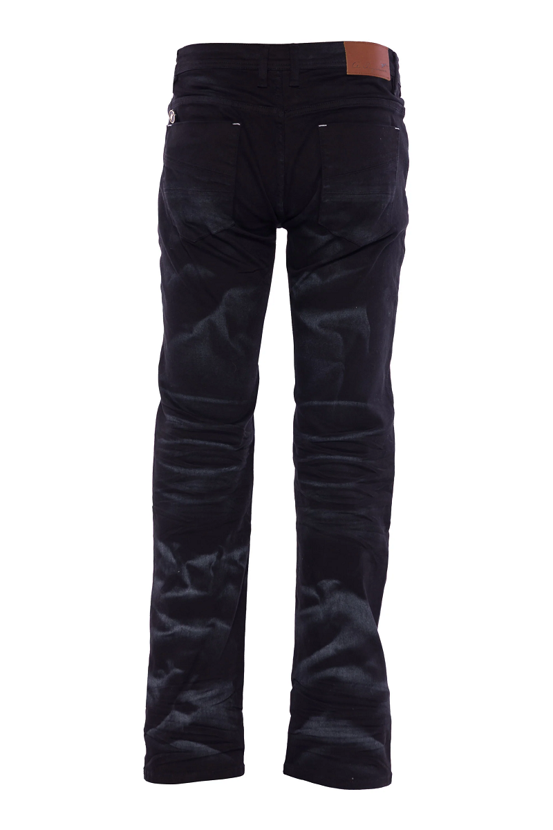 A. TIZIANO 61TM1001 JAKOBI TWILL JEANS WITH STAINS