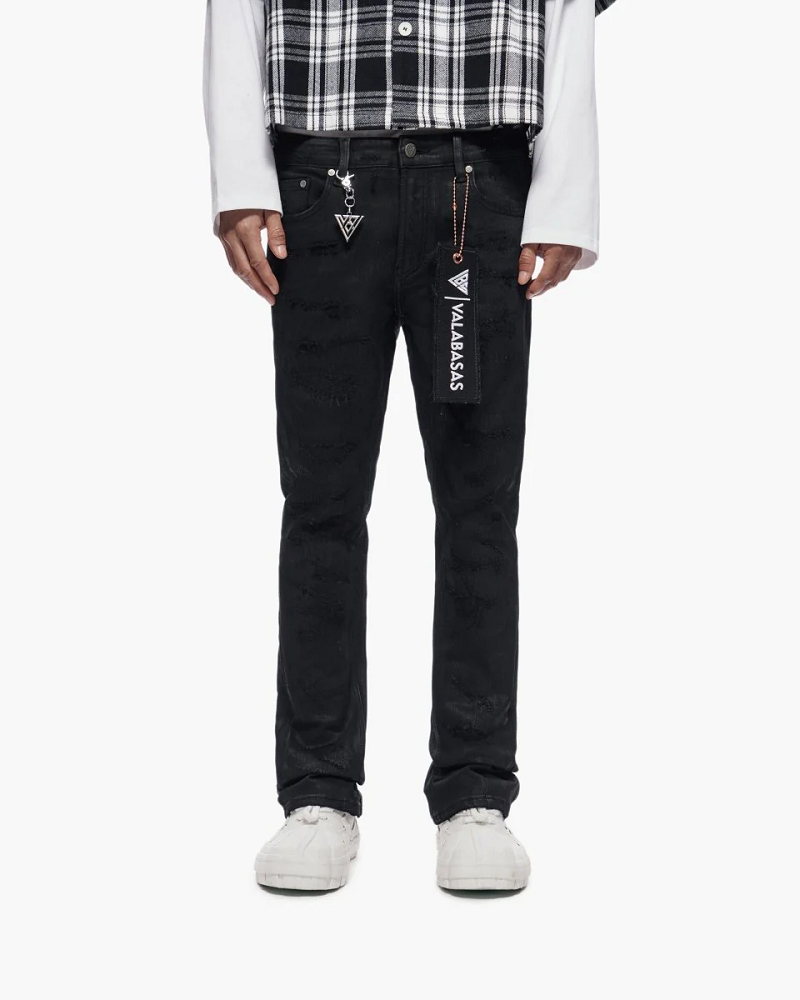 VALABASAS VLBS-VJ3-1116 TRANCE STACKED WAXED DENIM