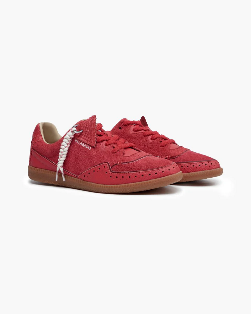VALABASAS VLBS-ABLE-100 ABLE SUDED RED SNEAKERS