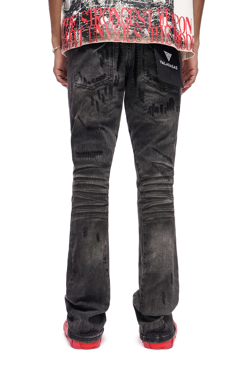 VALABASAS VLBS-VJ3-1117 GRAFT STACKED DENIM JEANS