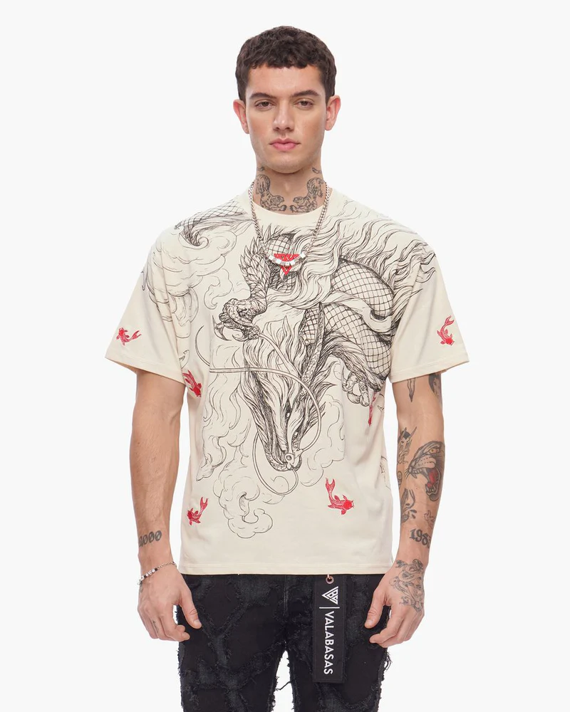 VALABASAS VLBS-VT1-1098 COPY MYTHIC FLOW TEE