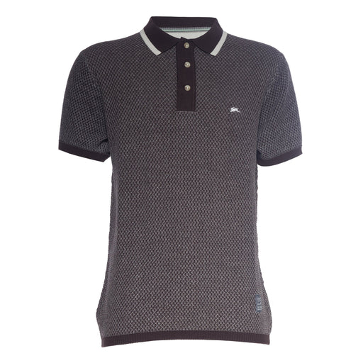 A.Tiziano ’Niko’ Sweater Knit Polo Shirt Men’s Shirts 641187105159