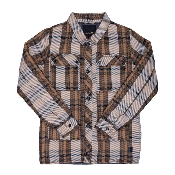 A.Tiziano Reiss Woven Plaid Shirt Jacket Mens Jackets 641187035609 Free Shipping Worldwide