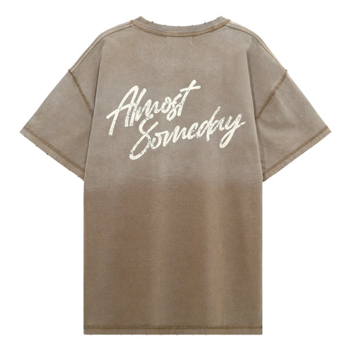 Almost Someday Signature Sunfade Tee Men’s T-Shirts 489472 Free Shipping Worldwide