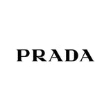 Black prada logo on white background