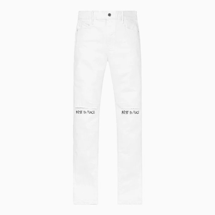 RTA BRAND MF24D624-B1205WTRIP BRYANT REST IN PEACE SKINNY JEANS