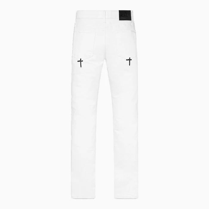 RTA BRAND MF24D624-B1205WTRIP BRYANT REST IN PEACE SKINNY JEANS