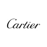 Cartier logo in black on white background.