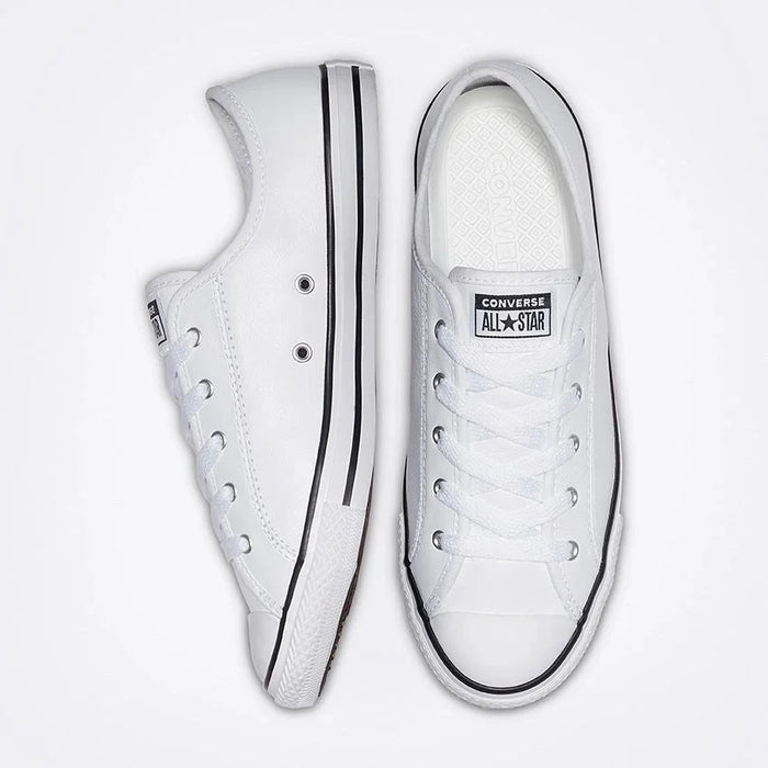 Metro Fusion - Converse Womens Chuck Taylor All Dainty Leather Low Top - Womens Shoes