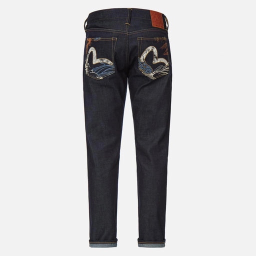 Evisu Seagull Paint Slim Fit Jeans Mens Pants & Shorts EVISU 4894565562334 Free Shipping Worldwide