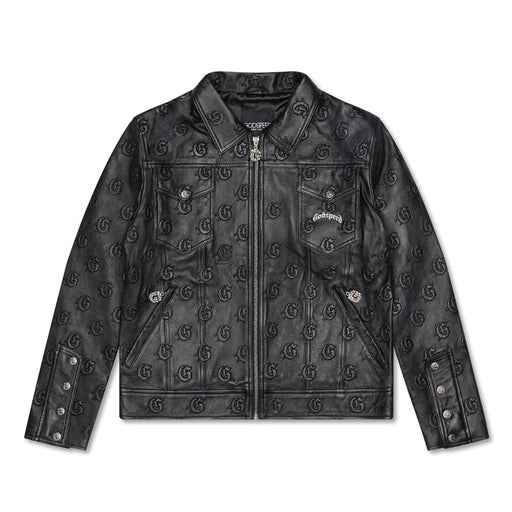 Godspeed Premium Leather Embossed Jacket Men’s Jackets 507084