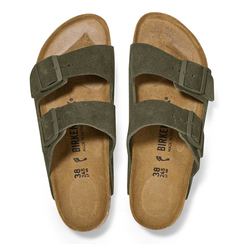 Birkenstock Arizona Suede Leather Sandals