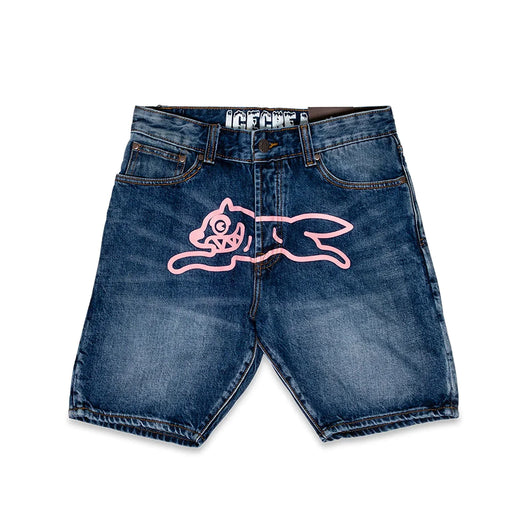 ICECREAM Mens Pink Jean Short Pants & Shorts 456961 Free Shipping Worldwide