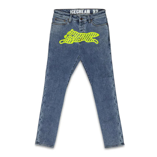ICECREAM Mens Neon Lime Jean Pants & Shorts 193034012573 Free Shipping Worldwide