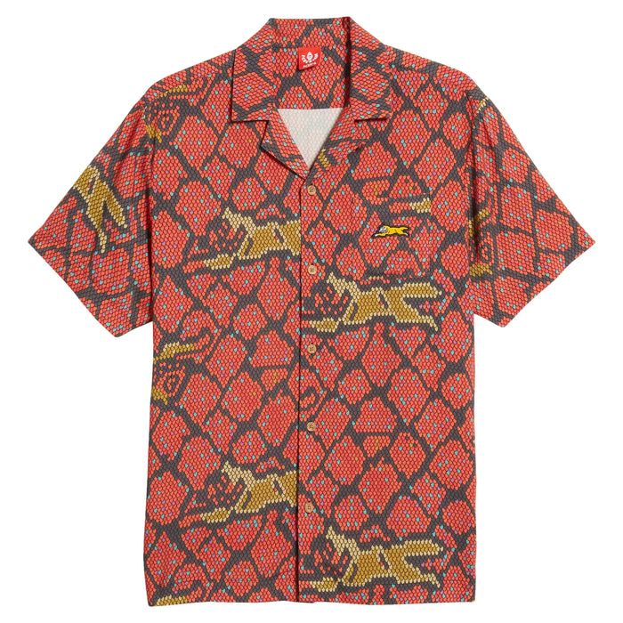 ICECREAM Reptile S/S Woven Shirt Men’s T-Shirts 193034097655 Free Shipping Worldwide