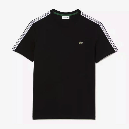 Lacoste Mens Regular Fit Logo Stripe T-Shirt Tees 195750071612 Free Shipping Worldwide