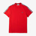 Lacoste Mens Regular Fit Logo Stripe T-Shirt Tees 195750095403 Free Shipping Worldwide