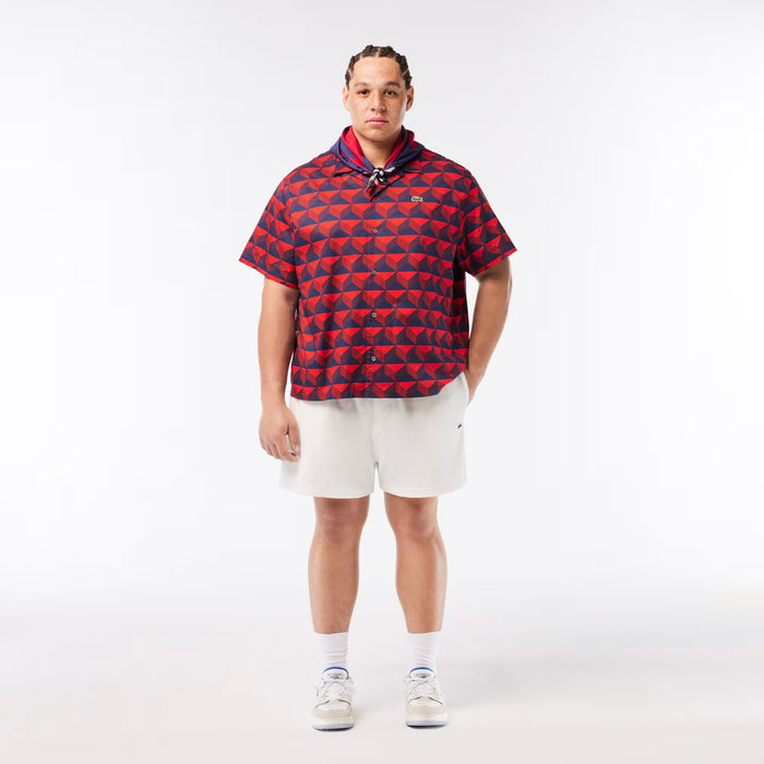 Lacoste Men’s Short Sleeve Patterned Shirt Shirts 195750992634