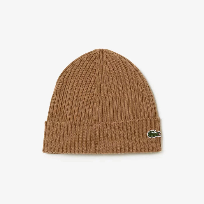 Lacoste Unisex Ribbed Wool Beanie Hats 195750150928 Free Shipping Worldwide