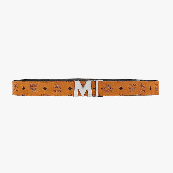 Mcm Claus Reversible Belt Men's Belts Cognac