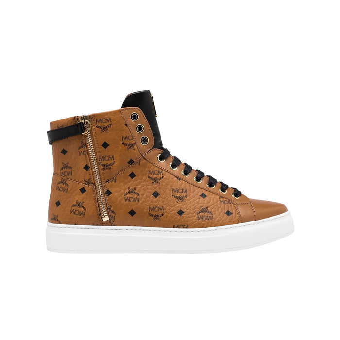 MCM Mens Classic High-Top Sneakers in Visetos Shoes 47181872 Free Shipping Worldwide