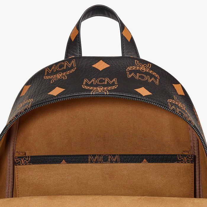 Mcm Stark Visetos Monogram Medium Backpack - Brown
