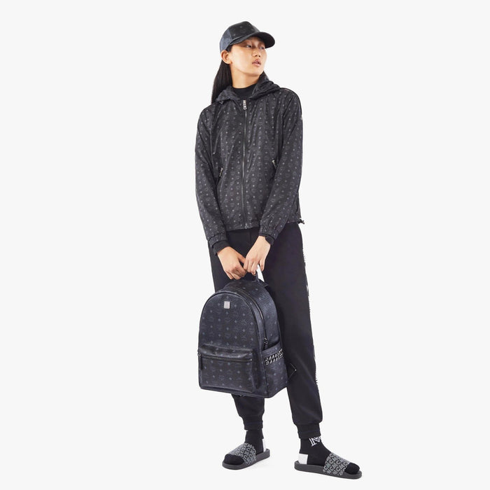 Small Stark Side Studs Backpack in Visetos Black