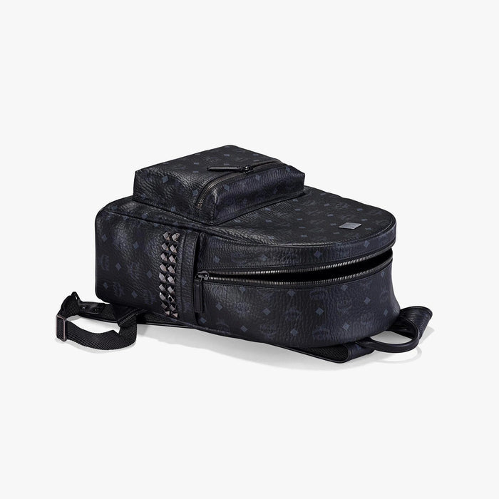 Medium Aren Messenger Bag in Maxi Monogram Leather Black