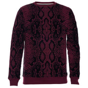 A.Tiziano ’Holden’ Printed Fleece Crewneck Sweatshirt Men’s Sweaters